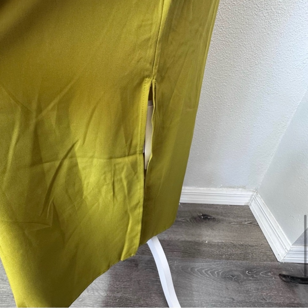 Commense Revolve Green Cross Halter Split Long Dr… - image 8